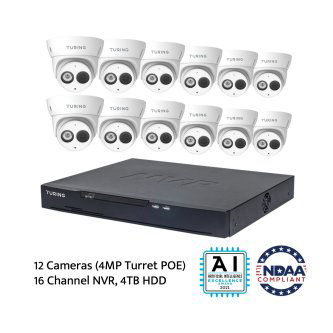 Turing Video ADV Kit 16CH 4MP 12 Tur 4TB